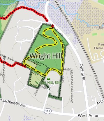 Wright Hill Trail Map